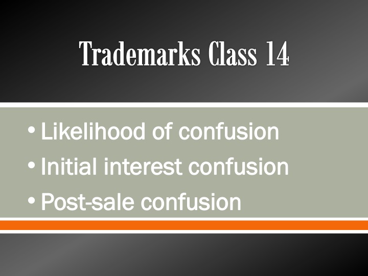 trademarks class 14