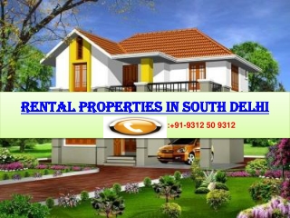 Rental Flats in South Delhi