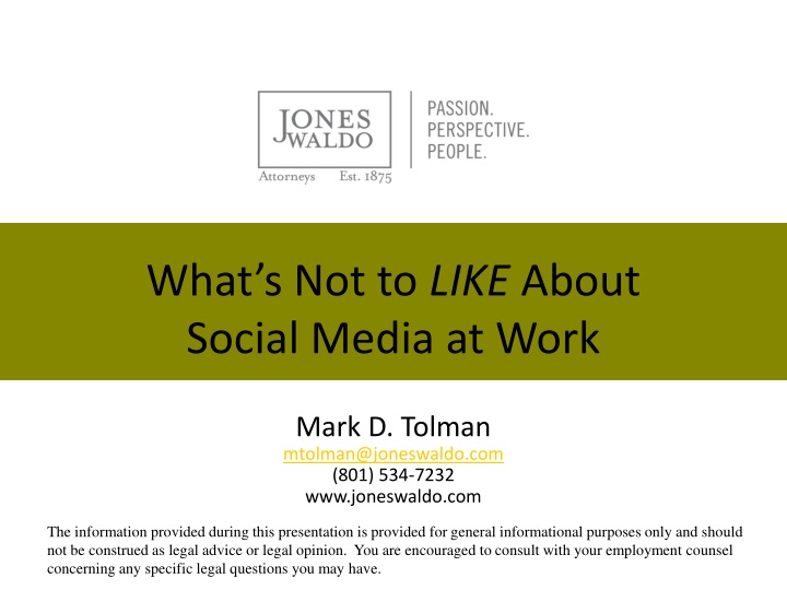 what s not to like about social media at work