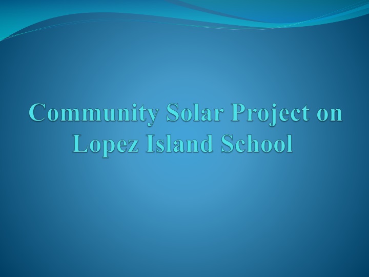 community solar project on lopez island school