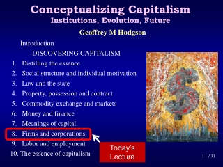 Conceptualizing Capitalism Institutions, Evolution, Future