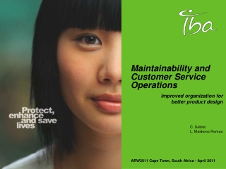 Maintainability and Customer Service Operations