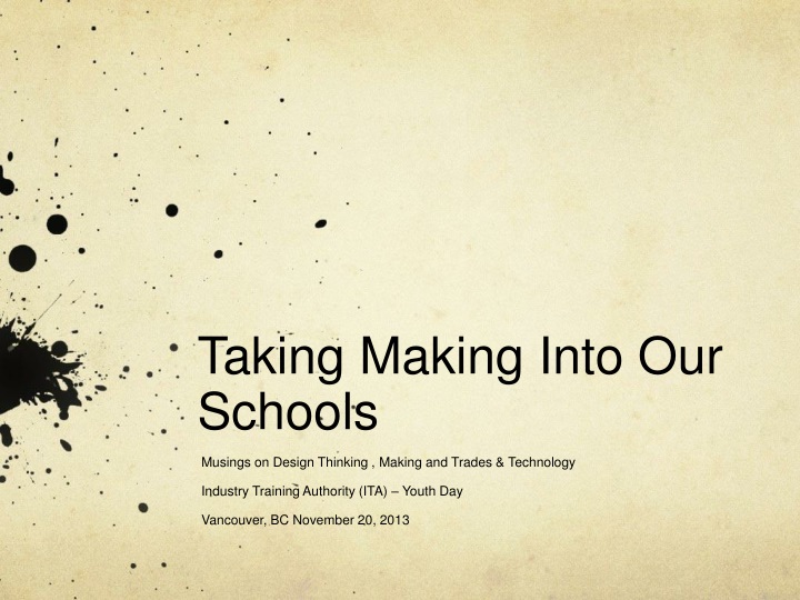 taking making into our schools