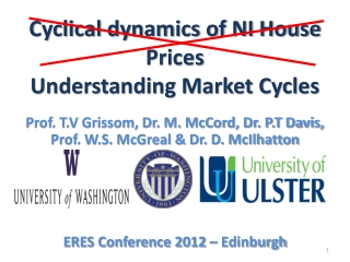 Cyclical dynamics of NI House Prices Understanding Market Cycles