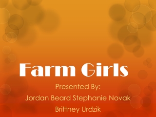 Farm Girls