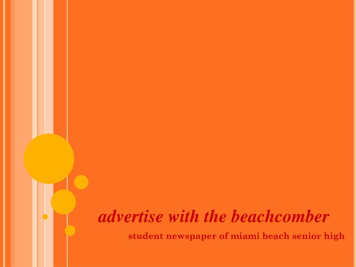 advertise with the beachcomber