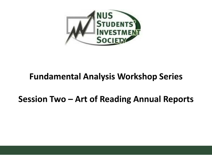 fundamental analysis workshop series session