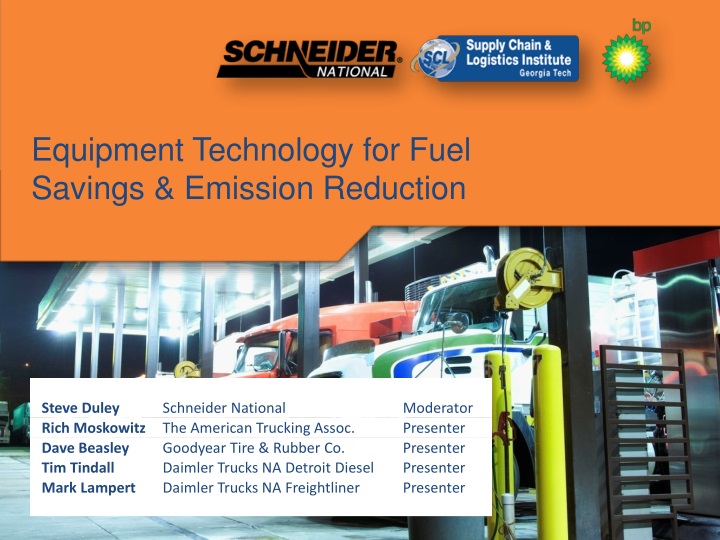 equipment technology for fuel savings emission