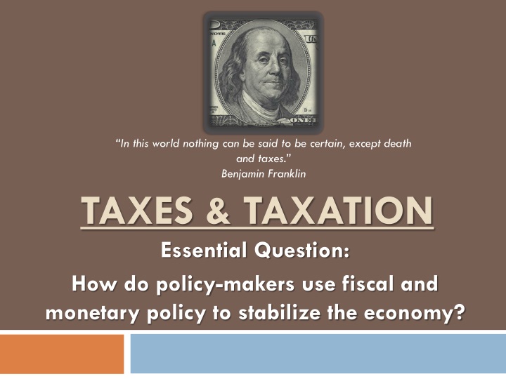taxes taxation