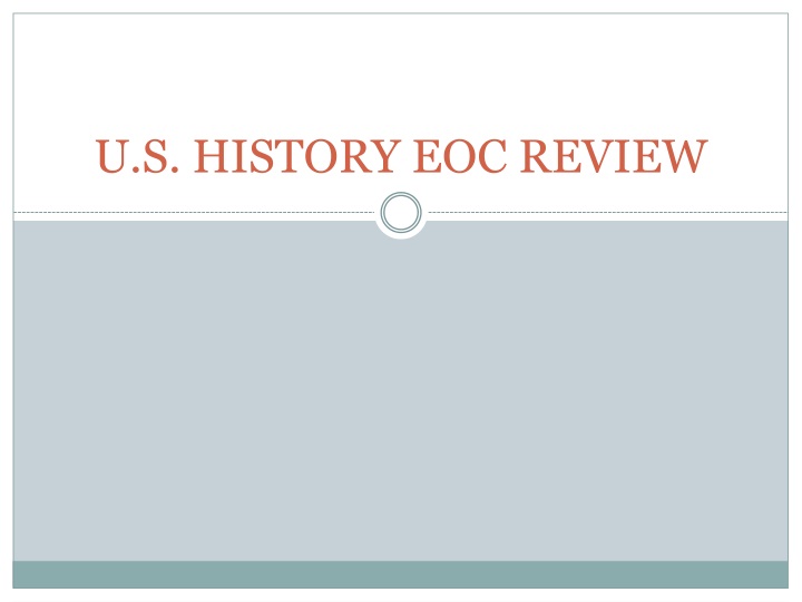 u s history eoc review