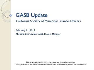 GASB Update