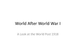 World After World War I - slide 1