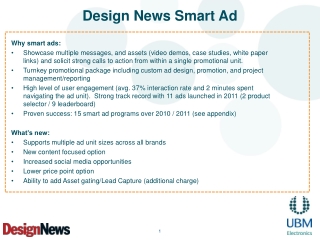 Design News Smart Ad