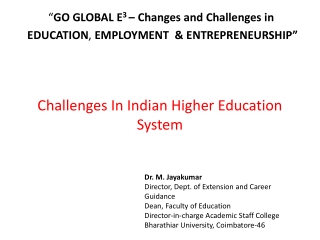 Challenges In Indian Higher Education System