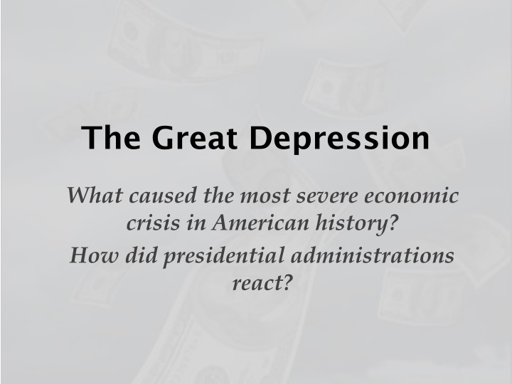 the great depression