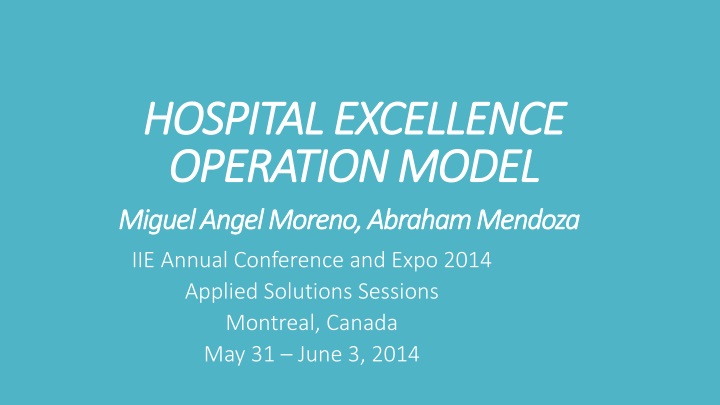 hospital excellence operation model miguel angel moreno abraham mendoza