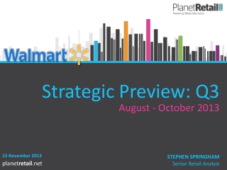 Strategic Preview: Q3