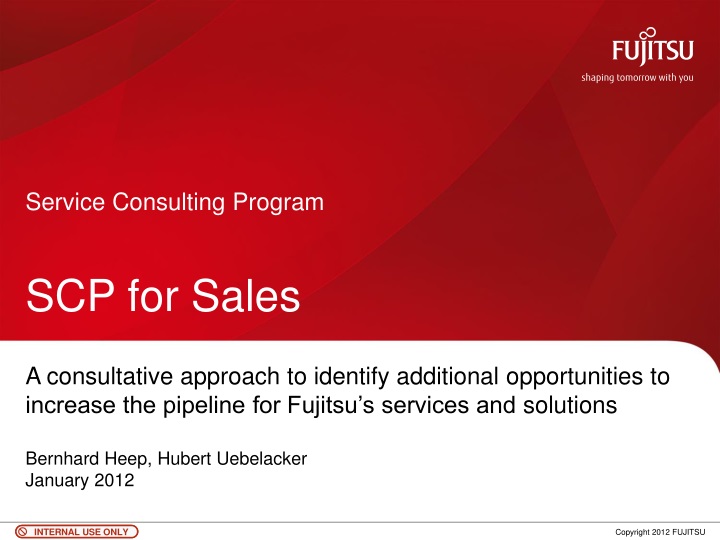 service consulting program scp for sales