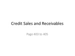 Credit Sales and Receivables - slide 1