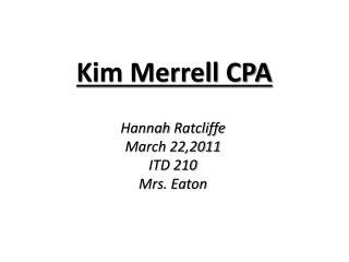 Kim Merrell CPA