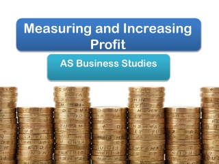 Measuring and Increasing Profit