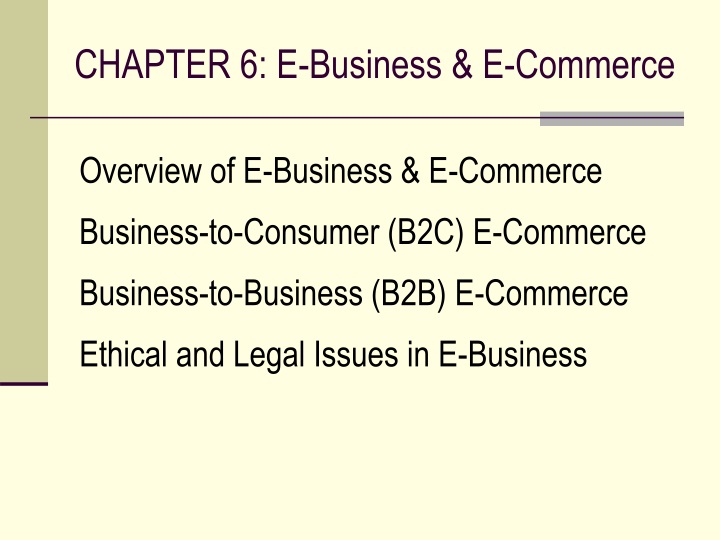 chapter 6 e business e commerce