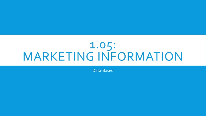 1 05 marketing information