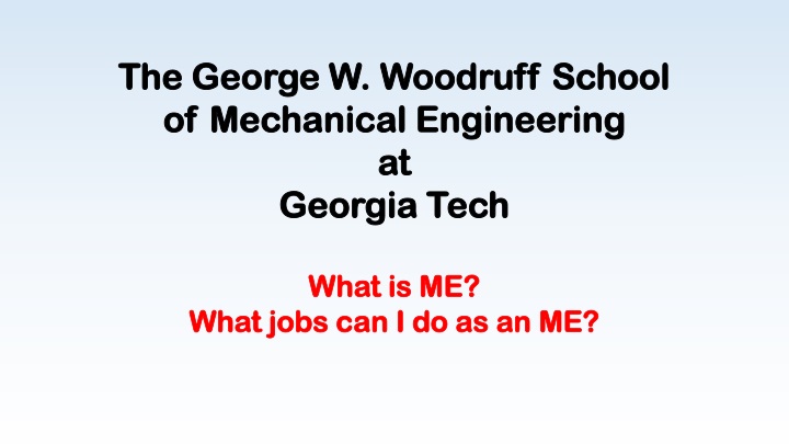 the george w woodruff school of mechanical