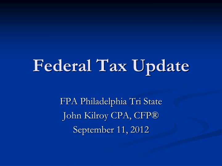 federal tax update