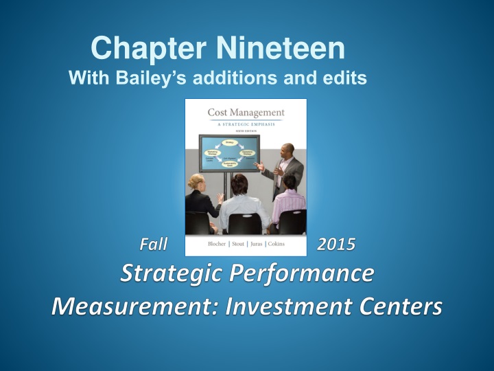 fall 2015 strategic performance measurement investment centers