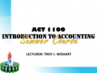 ACT 1100 INTRODUCTION TO ACCOUNTING