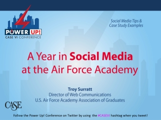 A Year in Social Media at the Air Force Academy