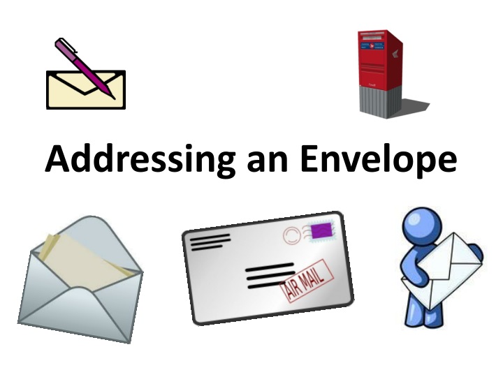 addressing an envelope