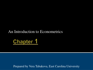 an introduction to econometrics