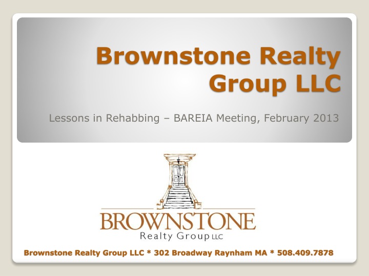 brownstone realty group llc