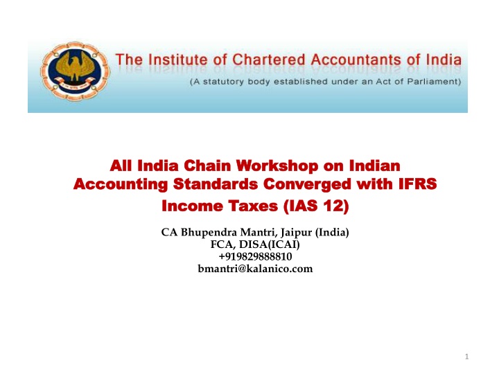 all india chain workshop on indian accounting