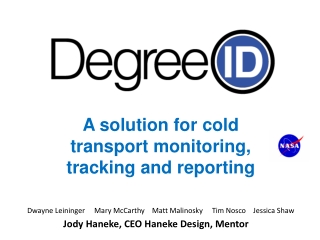 A solution for cold transport monitoring, tracking and reporting