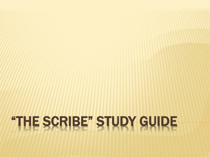 the scribe study guide