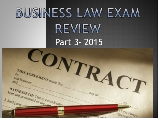 BUSINESS LAW EXAM REVIEW