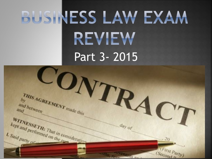 business law exam review