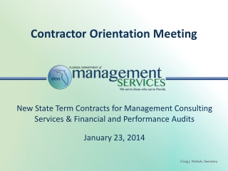 Contractor Orientation Meeting