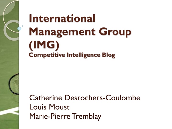 international management group img competitive intelligence blog