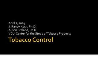 Tobacco Control