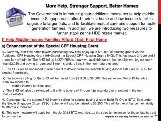 More Help, Stronger Support, Better Homes