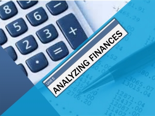 Analyzing Finances
