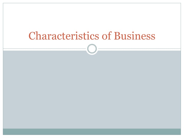 characteristics of business