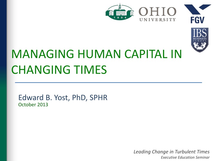 managing human capital in changing times