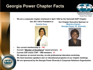 Georgia Power Chapter Facts