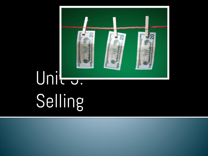 unit 5 selling