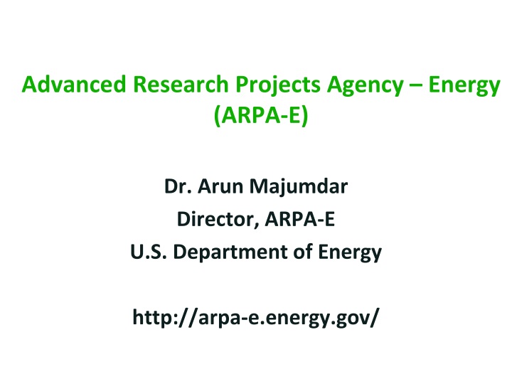 advanced research projects agency energy arpa e